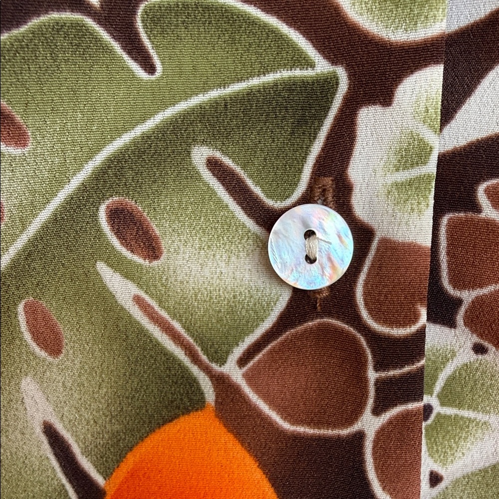 🌺 Vibrant 80s 90s Vintage Hawaiian Tropical Jungle Floral Button Down Shirt - Picture 5 of 9
